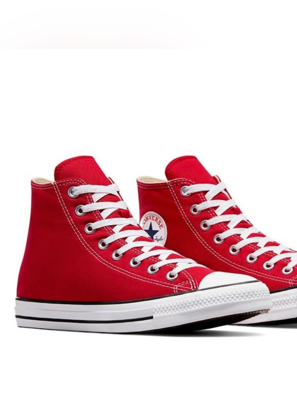Converse Unisex All Star Red High-Top Canvas Sneakers Men 10.5 Women 12.5
